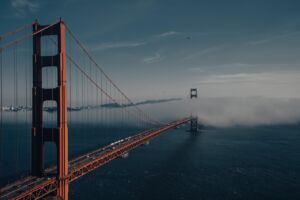 bridge with 2 pillars symbolizing quantitative and qualitative data working together